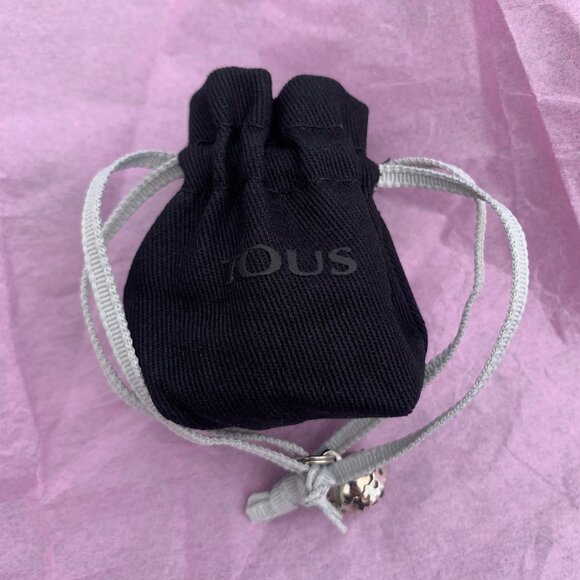 TOUS Gift Wrap Gift Packaging Jewelry Bag with Silver Bell - Picture 1 of 10